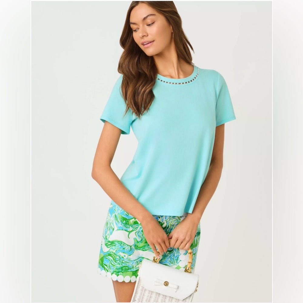 NWT Lilly Pulitzer Clairmont Pearl Knit Top